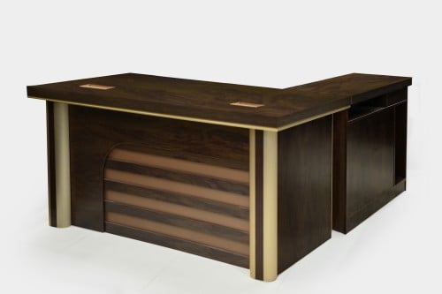 مكتب بني غامق مقاس 160 سم - KT-703
