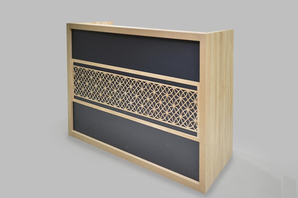 كونتر استقبال خشبي