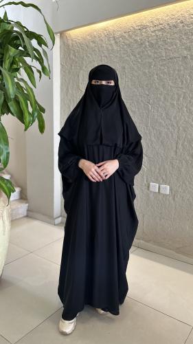 عبايه 2 في واحد +نقاب مجاناً