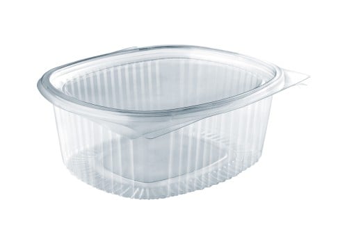 أوعية شفافة للسلطة بغطاء متصل بيضاوي OVAL HINGED L...