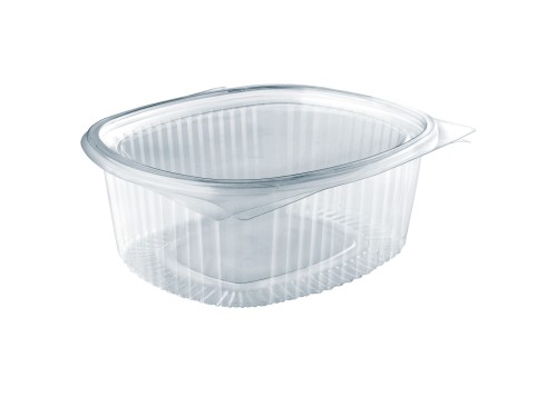 أوعية شفافة للسلطة بغطاء متصل بيضاوي OVAL HINGED L...