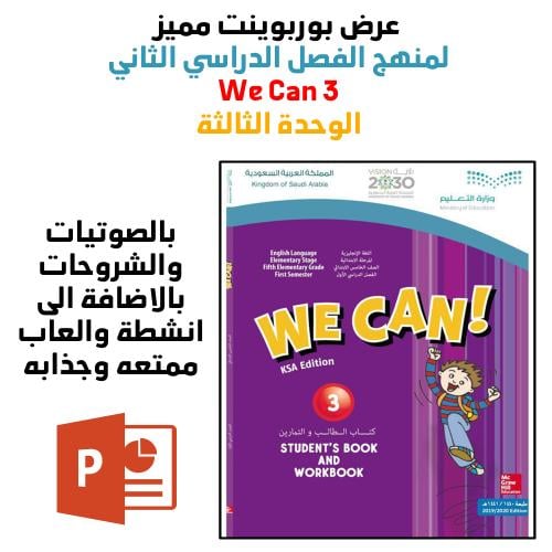 عرض بوربوينت انجليزي ثالث الفصل الدراسي الثاني We...