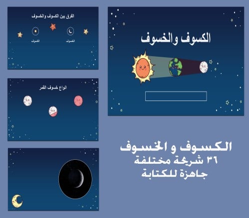 عرض باوربوينت جاهز للتعديل عن الكسوف والخسوف