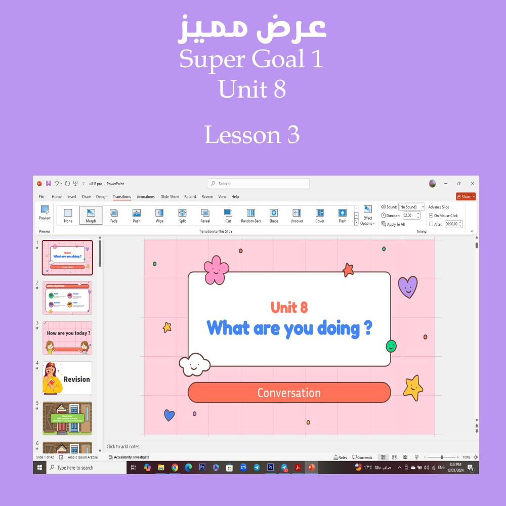 عرض احترافي مميز SG1 Unit8 Conversation