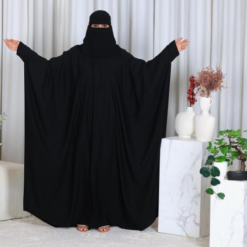 عبايه بشت كتف كم اسواره قماش جلاكسي