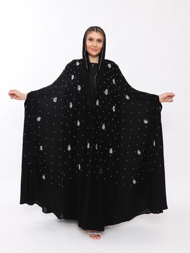 عبايه قطري شكل يديوي كامل العبايه قماش اندنوسي اما...