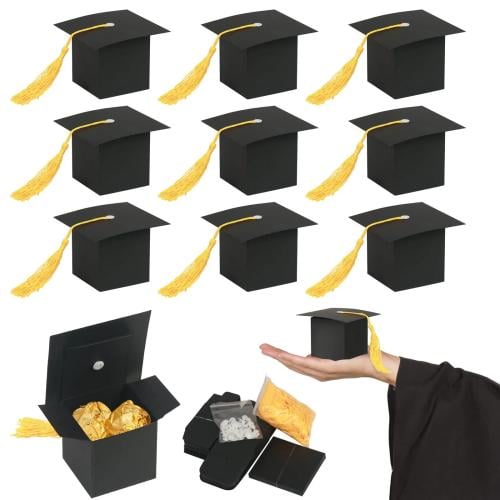 علب توزيعات على شكل قبعة التخرج