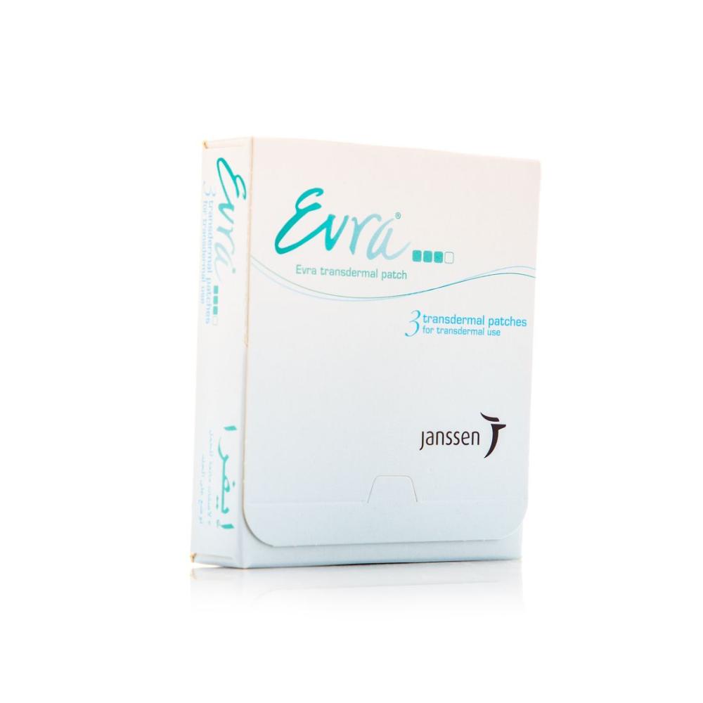 ايفرا لاصقات منع الحمل 3 لصقات -  Evra Transdermal Patch 3
