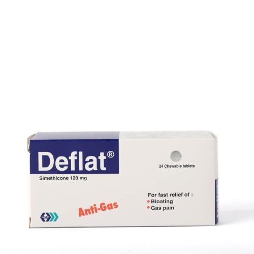 ديفلات اقراص مضغ - Deflat Chewable Tablet 24