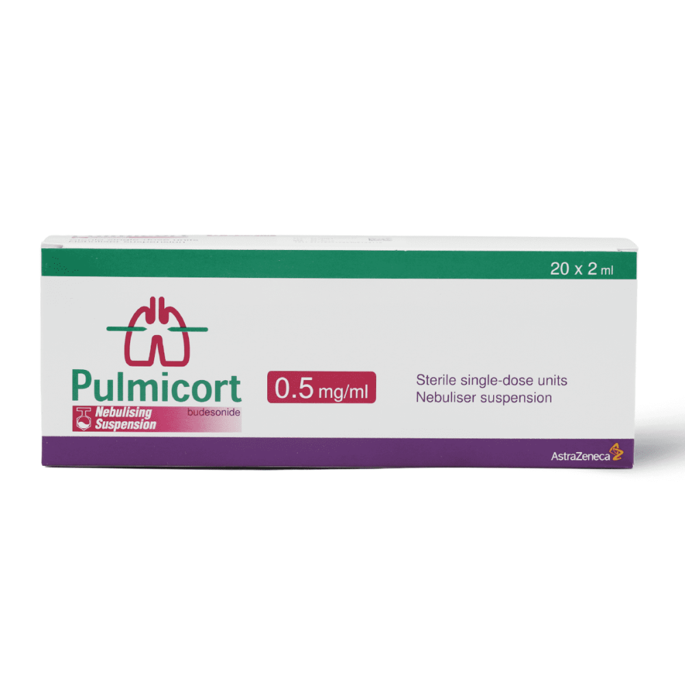 بلميكورت 0.5 مجم /مل محلول للبخار 20 ق 2 مل - Pulmicort 0.5 mg/mL budesonide nebules 2 mL × 20