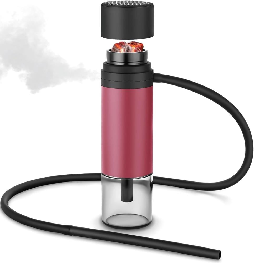 شيشة سيارة محمولة على شكل كوب شيشة للسيارة للاستخدام الداخلي والخارجي