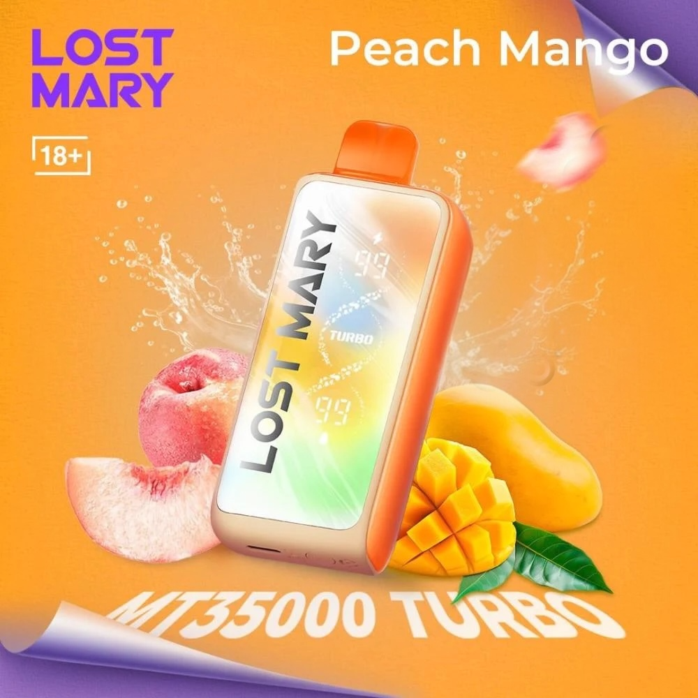 lost mary peach vape MT35000 Turbo Mango Nicotine 5% Flavours:Strawberry Watermelon Kiwi Zero Nicotine Disposable Vape Uwell Caliburn A3 Pods
