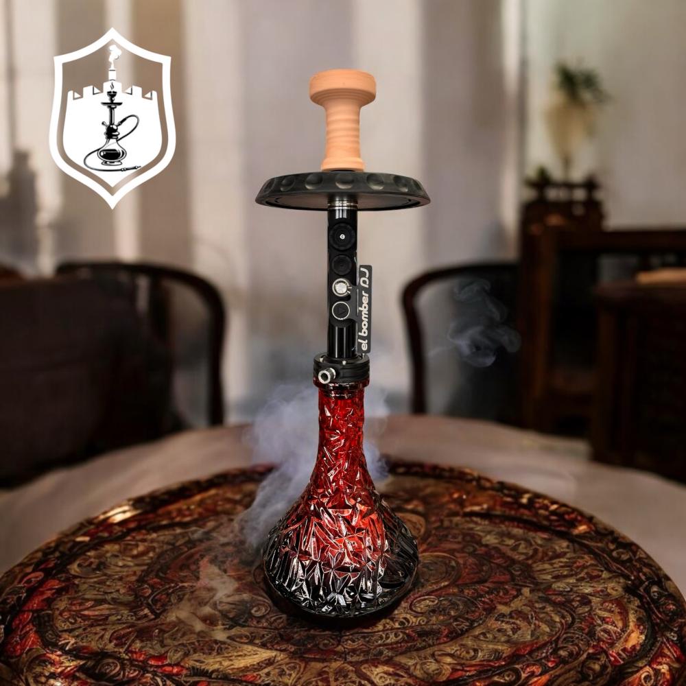 شيشة برستيج كرستال مصنوعة من المعادن الفاخرة - متجر القلعة للمعسلات