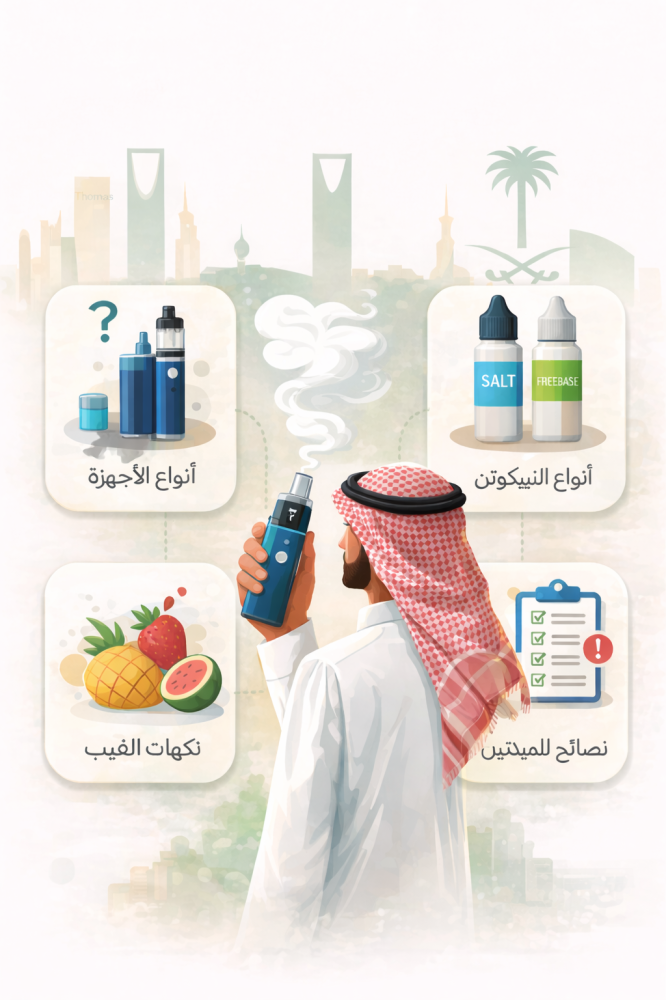 دليل المبتدئين في عالم الفيب: كيف تختار الجهاز والنكهة المناسبة