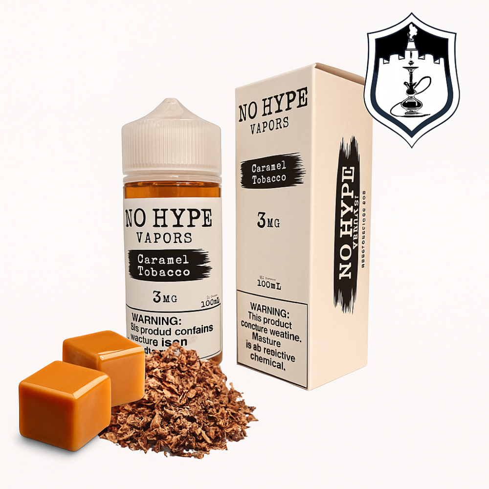 نكهة نو هايب كراميل توباكو 100 مل – No Hype Caramel Tobacco 100ML من متجر  القلعة فيب - شحن سريع وفوري جميع مدن ومناطق السعودية