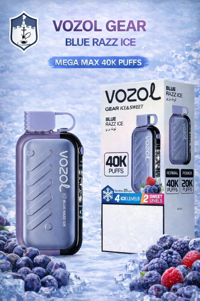 blue razz ice vape vozol Gear 40,000 Puffs – Blueberry Nicotine 20mg | VOZOL Gear Ice 40K 20mg Nicotine Strength:20 mg/mL - ON banana Breeze Vape Ban Review