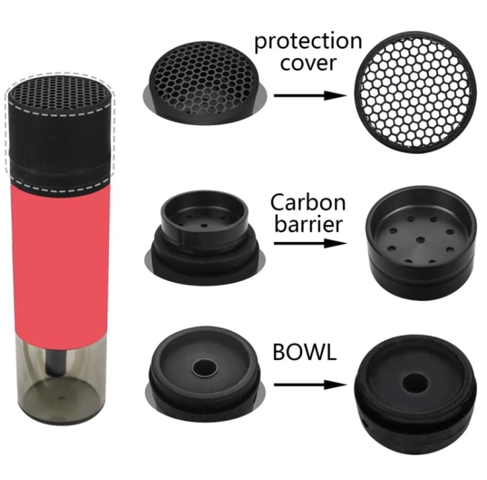 شيشة سيارة محمولة على شكل كوب شيشة للسيارة للاستخدام الداخلي والخارجي