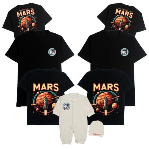 تيشرتات العائلة Explore Mars