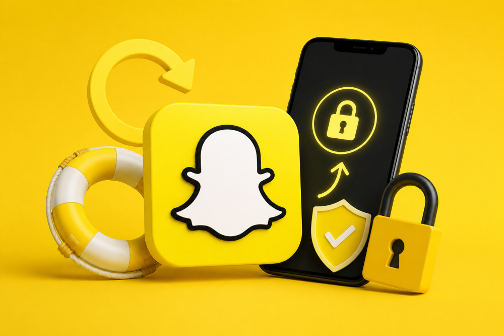 استرجاع حساب سناب شات