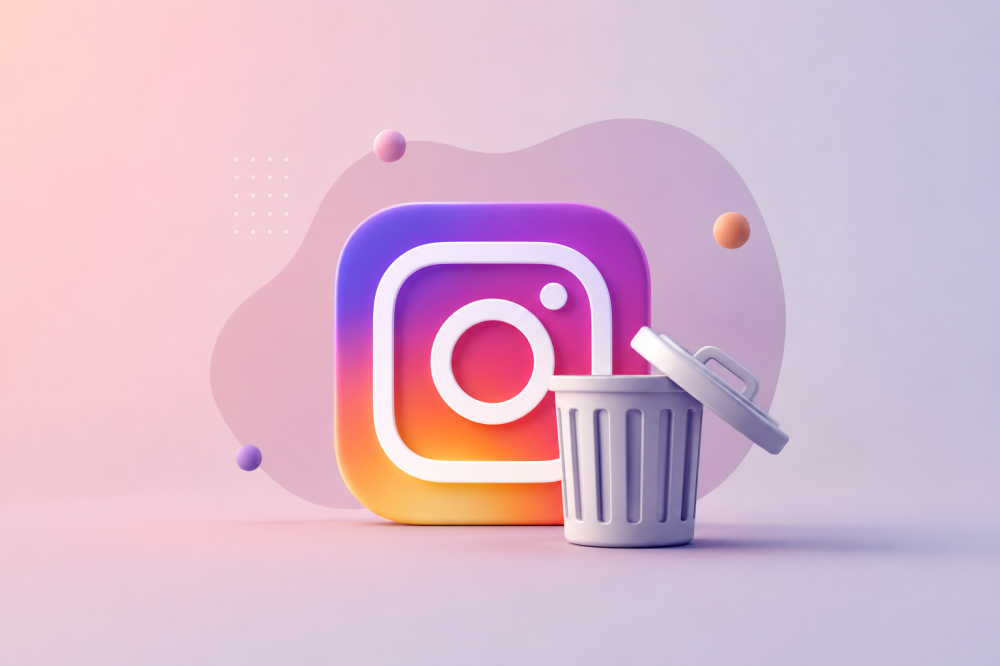حذف حساب انستقرام