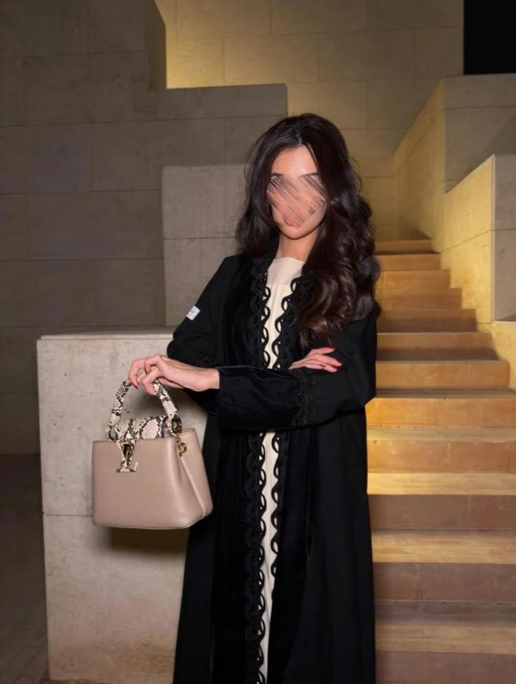 Korean velvet abaya with linen