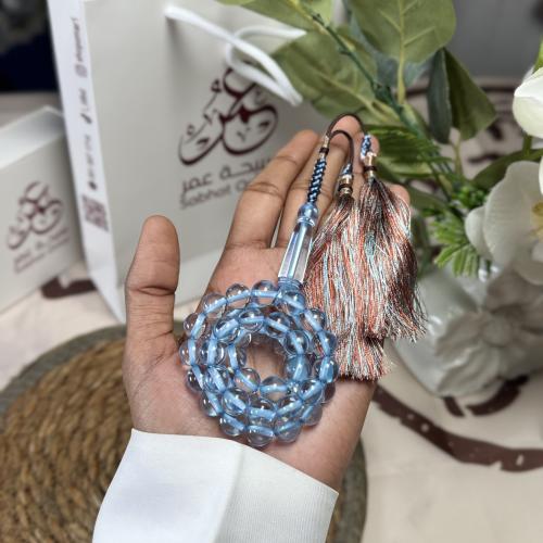 مسباح بكلايت بحري شفاف كركوشة