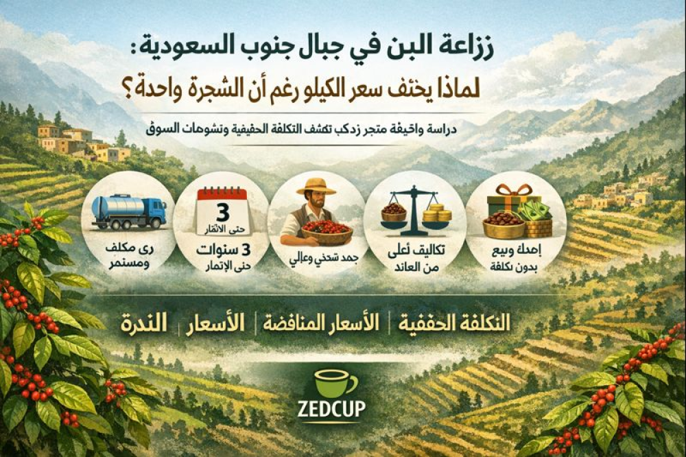 زراعة البن في جبال جنوب السعودية: لماذا يختلف سعر الكيلو رغم أن الشجرة واحدة؟