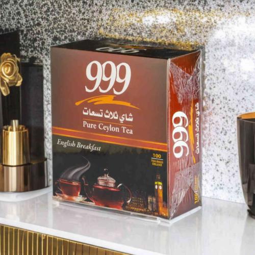 شاي ثلاث 999 تسعات 100 كيس