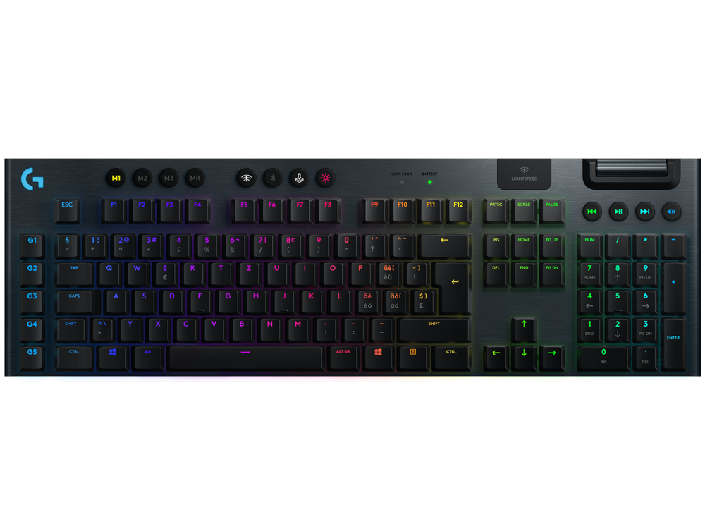 لوحة مفاتيح الألعاب الميكانيكية G915 لايت سبيد RGB