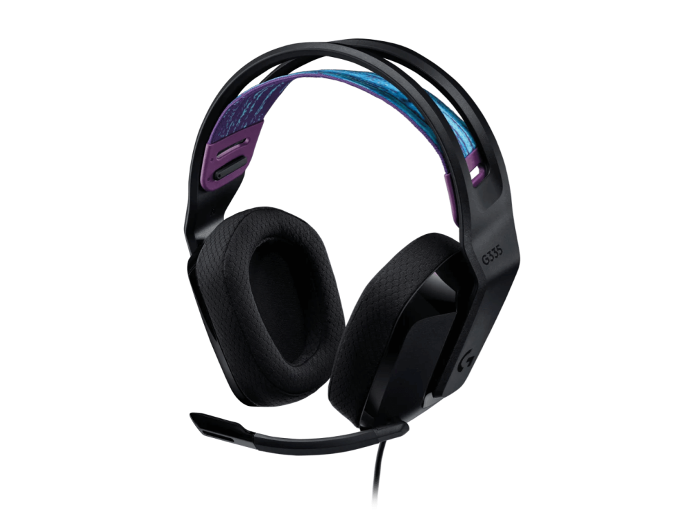 Logitech G335 Wired Gaming Headset, 40mm Drivers, Integrated Boom