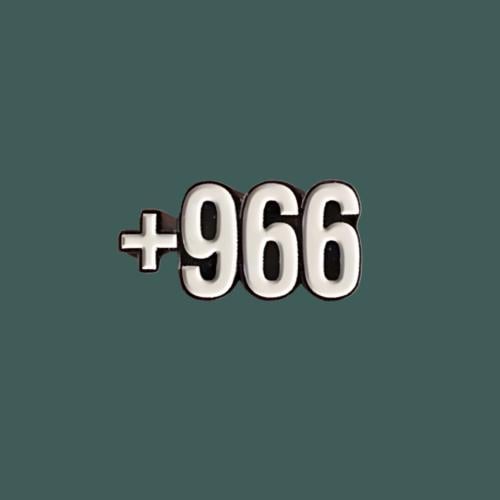 ستيكرز رمز السعوديه 966+ ( حديد )