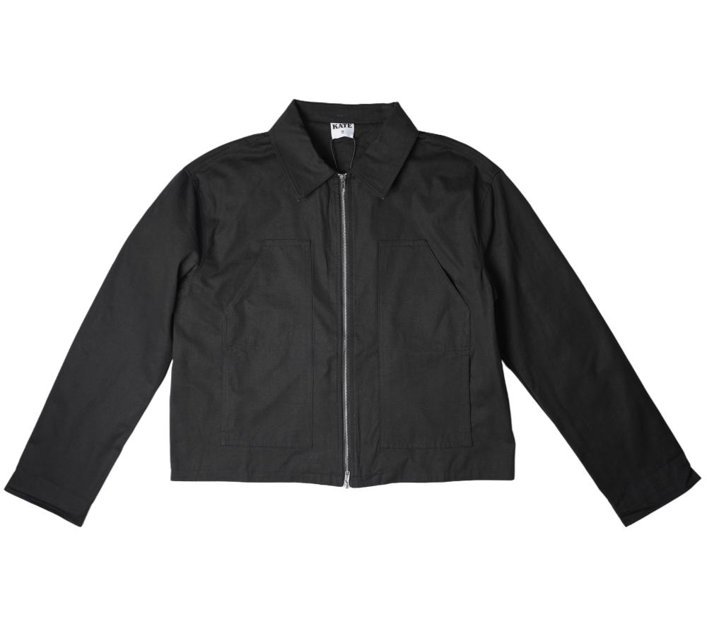 جاكيت سحاب بلون اسود للجنسين من متجر كيت في المملكة