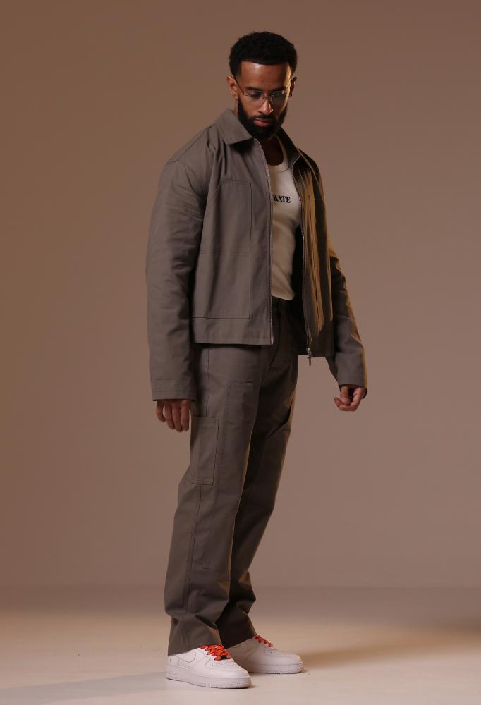 ZIP OFF PANTS  - GRAY