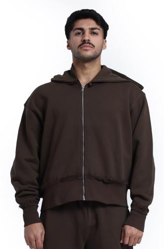 Oversize Unisex Brown Jacket