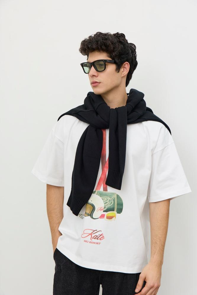 KATE SKI RESORT WHITE T-SHIRT