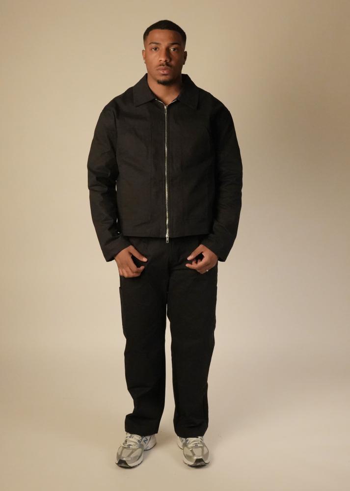 جاكيت بسحاب - أسود