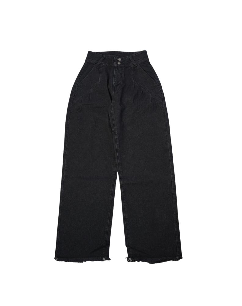 UNISEX OVERSIZE PANTS - BLACK