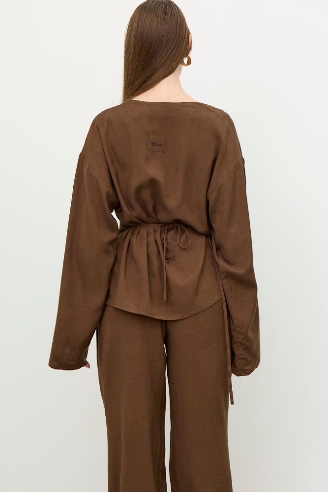 T-SHIRT ONLY ( SINGLE PIECE ) - BROWN