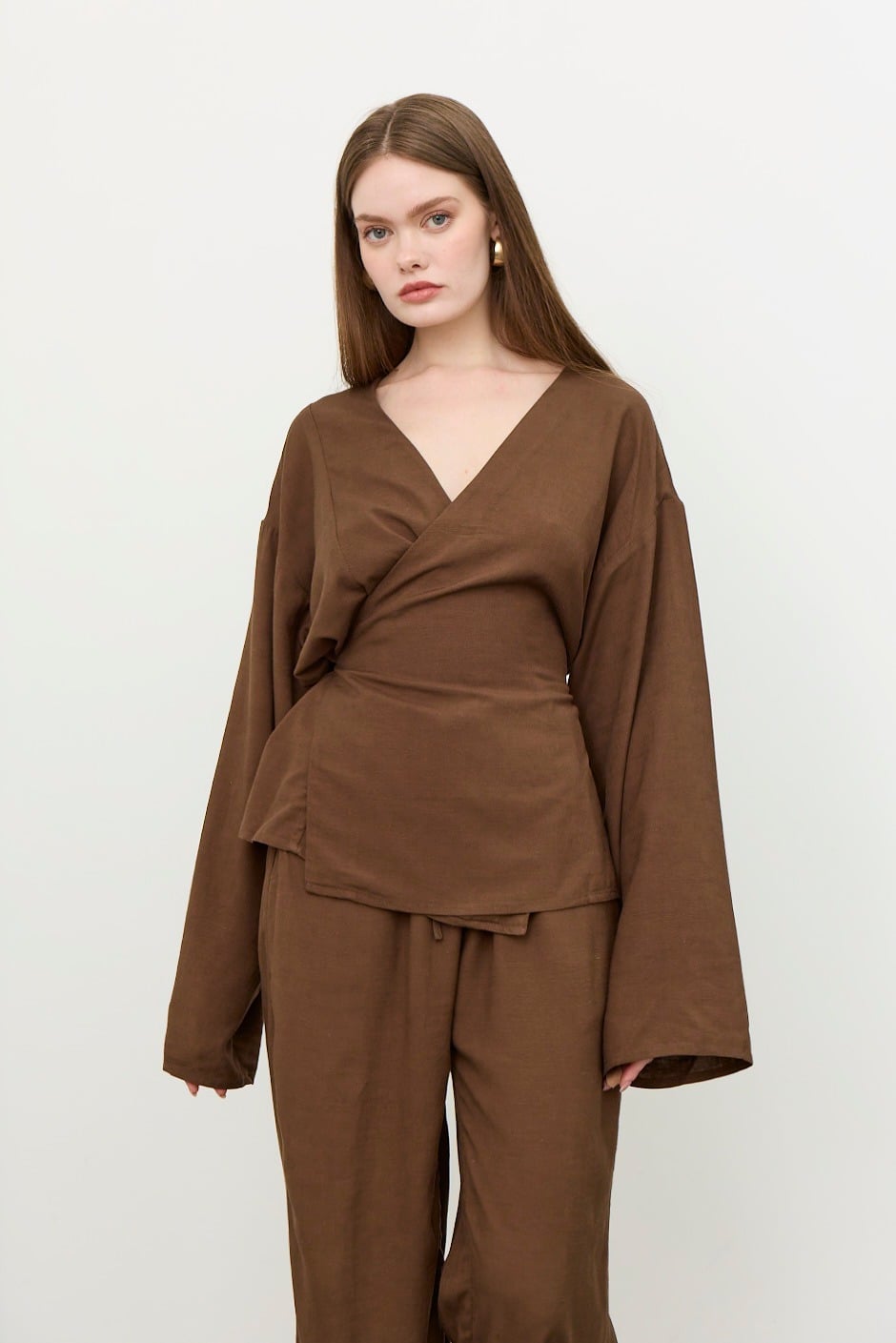 T-SHIRT ONLY ( SINGLE PIECE ) - BROWN