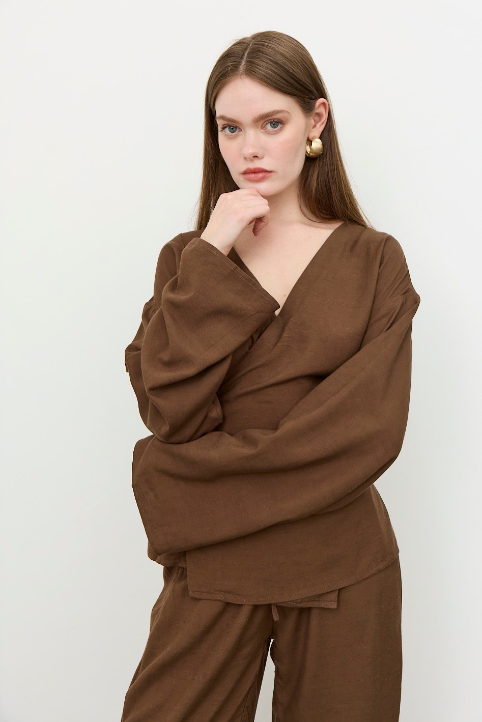 T-SHIRT ONLY ( SINGLE PIECE ) - BROWN