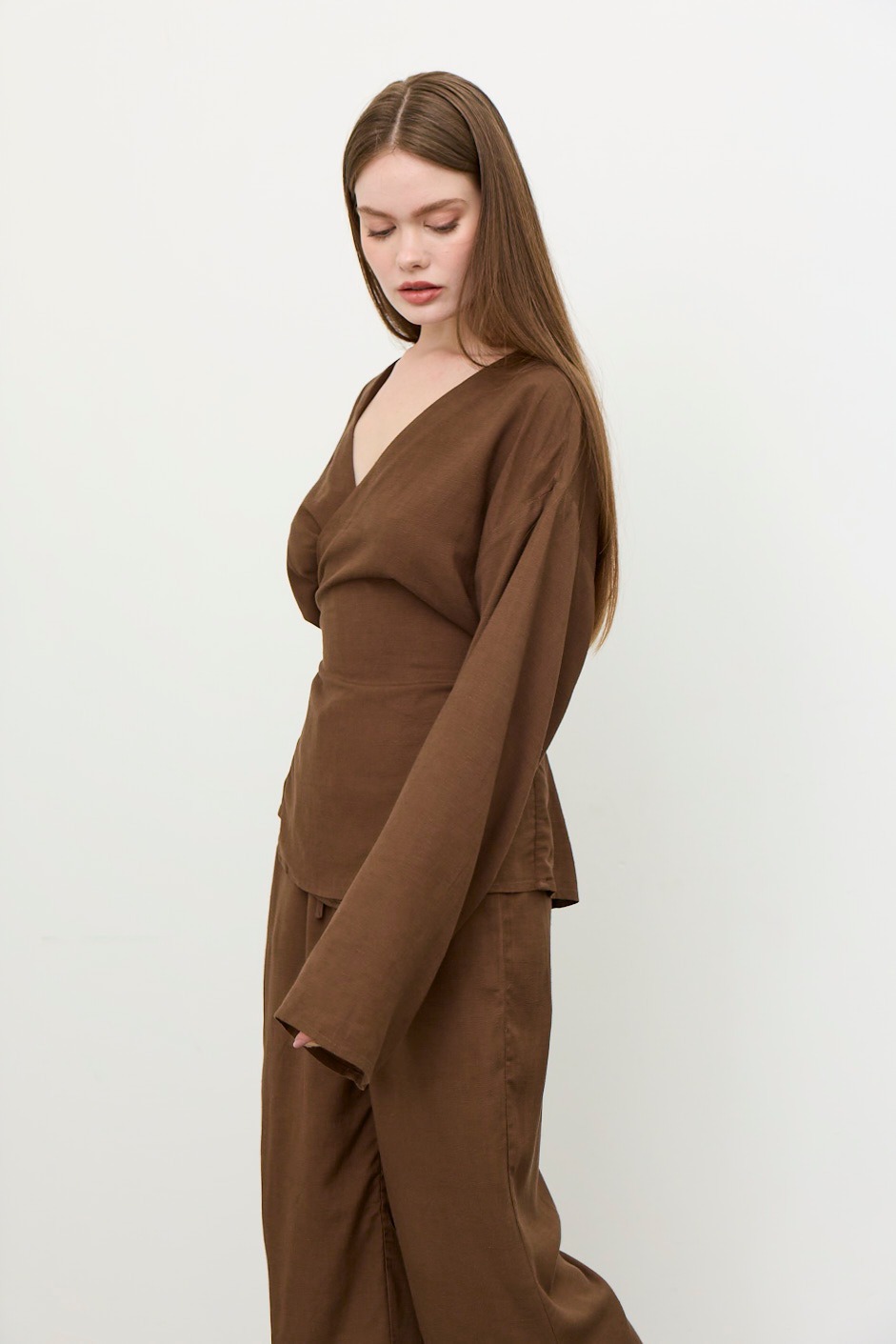 T-SHIRT ONLY ( SINGLE PIECE ) - BROWN