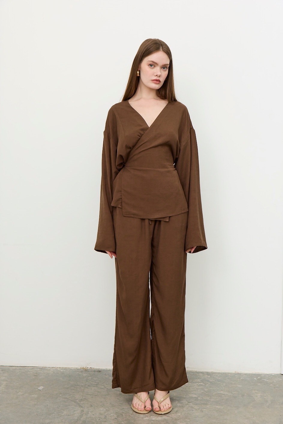 T-SHIRT ONLY ( SINGLE PIECE ) - BROWN