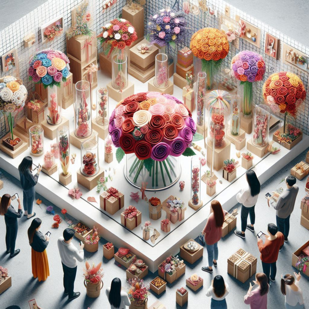 رحلة في عالم إبداع تغليف الورد