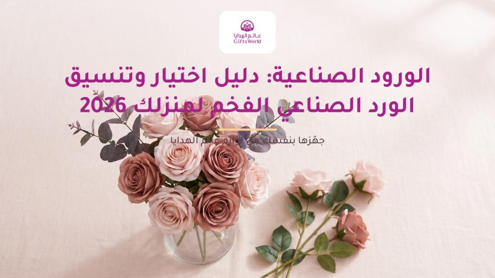 الورود الصناعية: دليل اختيار وتنسيق الورد الصناعي الفخم لمنزلك 2026