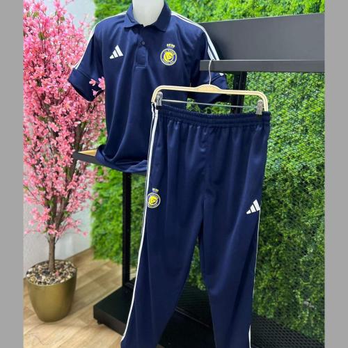 طقم النصر رجالي :تيشرت بولو مع سروال2025