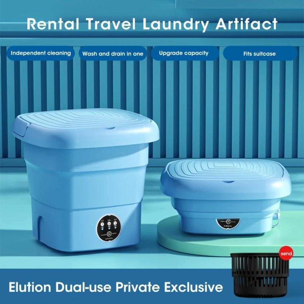 غسالة صغيرة قابلة للطي مع مجفف