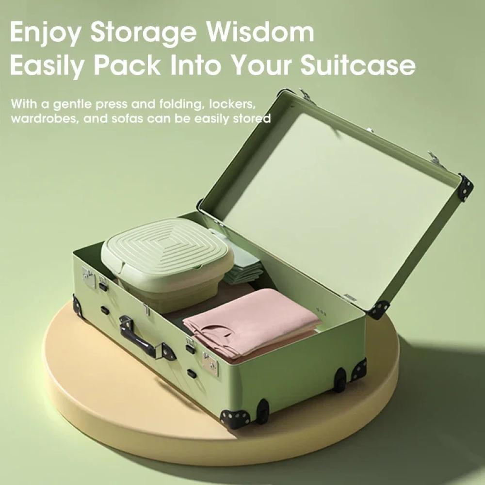 غسالة صغيرة قابلة للطي مع مجفف