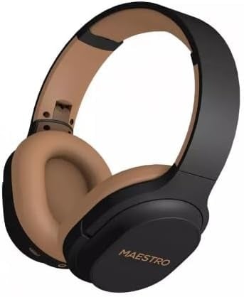 Maestro Native Blutooth Headphone, Black & Brown