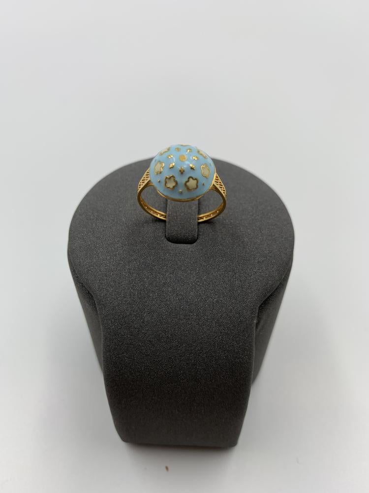 خاتم مميز وجميل هندي ذهب صافي عيار21