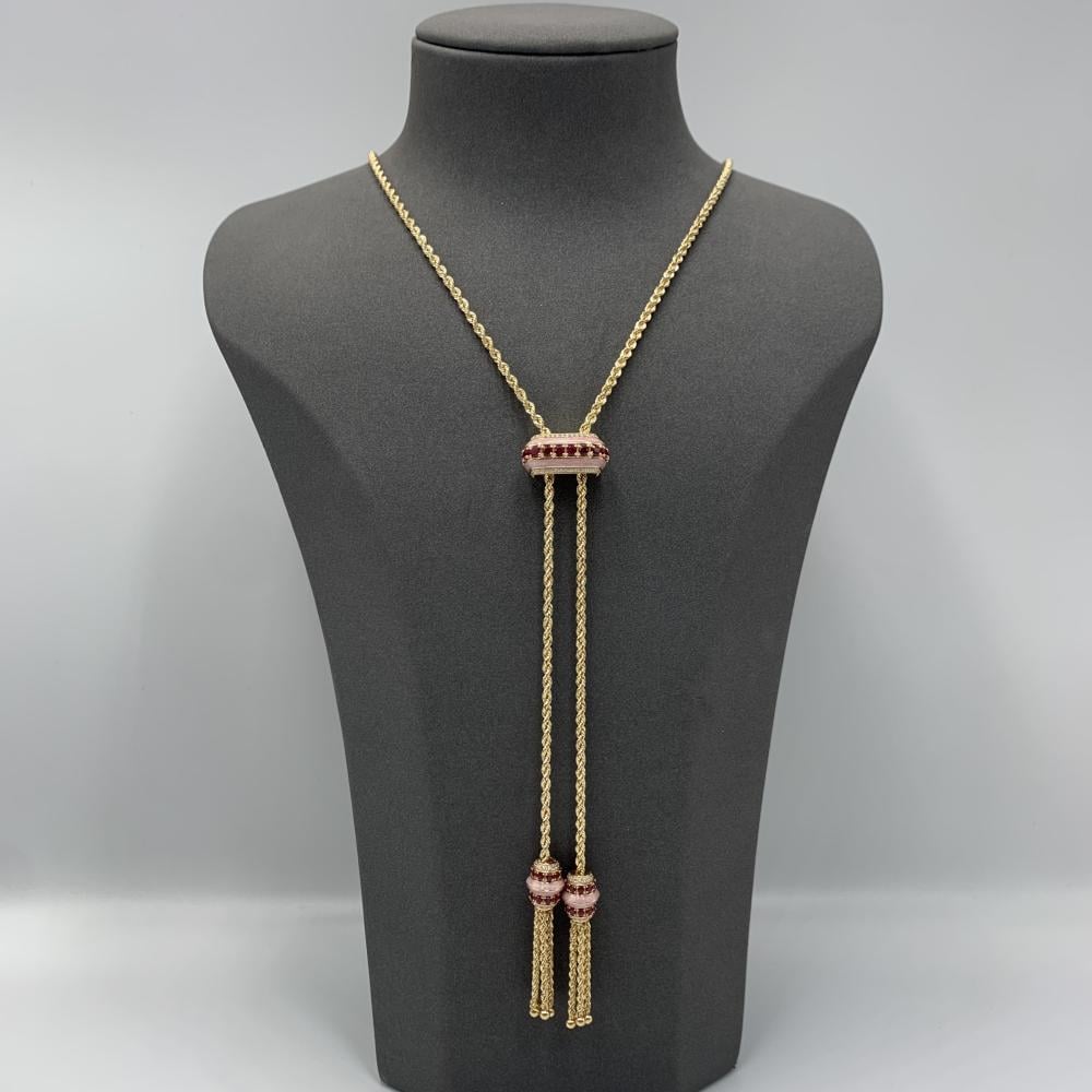 سبحة  ذهب لا مثيل لها إيطالية عيار 18 بوزن 12 جرام مثالية في المناسبات وللهدايا